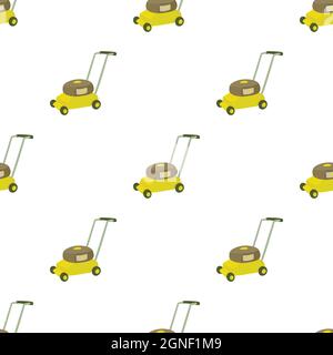 Lawnmower pattern seamless background texture repeat wallpaper geometric vector Stock Vector