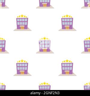 Hotel five stars pattern seamless background texture repeat wallpaper geometric vector Stock Vector