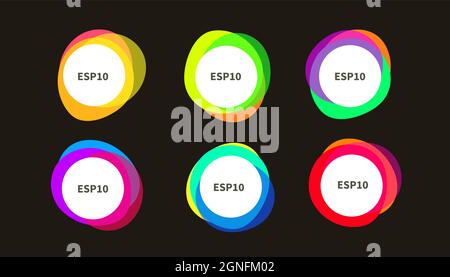 Circle frame. Set of round shapes isolated. Abstract borders. Vector illustration Stock Vector