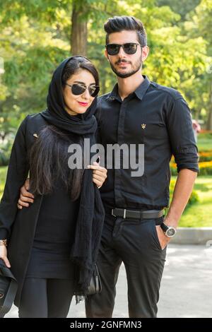 iranian young women with louis vuitton scarves, Central district, Tehran,  Iran Stock Photo - Alamy