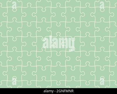 Seamless pattern of completed puzzle pieces grid Stock Vector