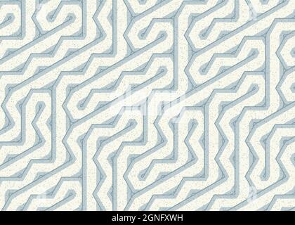Computer-generated Hexagon Tile Connection art background design illustration Stock Vector