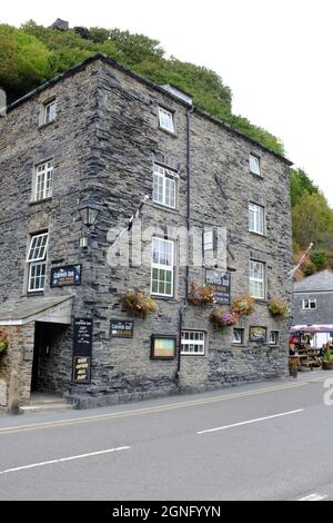 Cobweb Inn, Boscastle, on the north coast of Cornwall, England, UK Stock Photo