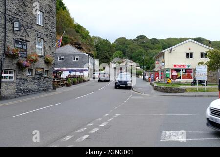 Cobweb Inn, Boscastle, on the north coast of Cornwall, England, UK Stock Photo