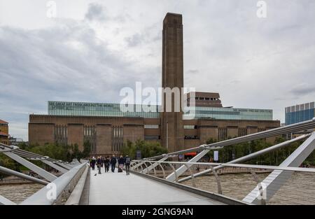 London, Museum Tate Modern Umbau 1996-2000 v Herzog & de Meuron vormals ...