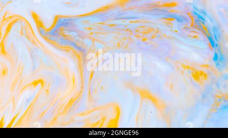 Fluid art texture. Background with abstract mixing paint effect. Abstract multicolored marble texture background Stock Photo