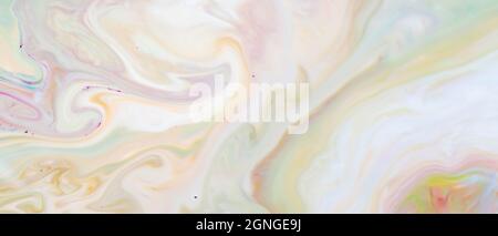 Fluid art texture. Background with abstract mixing paint effect. Abstract multicolored marble texture background Stock Photo