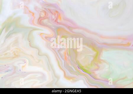 Fluid art texture. Background with abstract mixing paint effect. Abstract multicolored marble texture background Stock Photo