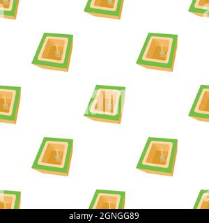 Cap pattern seamless background texture repeat wallpaper geometric vector Stock Vector