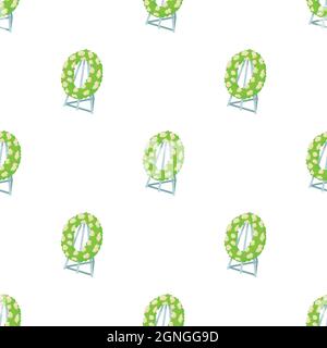 Memorial wreath pattern seamless background texture repeat wallpaper geometric vector Stock Vector
