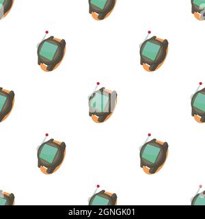 Spy wristwatch pattern seamless background texture repeat wallpaper geometric vector Stock Vector