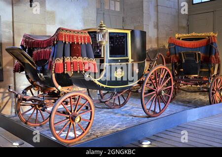 Gallery of Coaches in Versailles, Paris Stock Photo