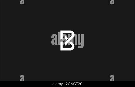 LETTERS B OR BX LOGO DESIGN WITH NEGATIVE SPACE EFFECT FOR ILLUSTRATION USE Stock Vector
