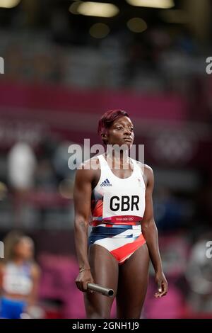 Ama Pipi competing in the 2020 Tokyo Olympics. Stock Photo