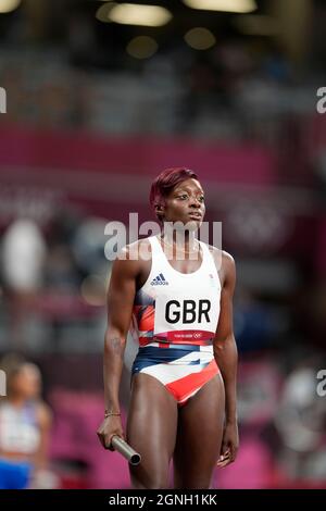 Ama Pipi competing in the 2020 Tokyo Olympics. Stock Photo