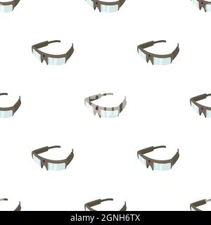 Spy glasses pattern seamless background texture repeat wallpaper geometric vector Stock Vector