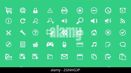 Set of web design icon template Stock Vector