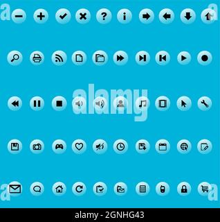 Set of mobile icon vector illustration Stock Vector