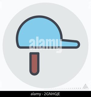 Icon Polo - Color Mate Style - Simple illustration, Editable stroke, Design template vector, Good for prints, posters, advertisements, announcements, Stock Vector