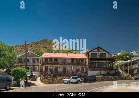 Ghost City Inn Bed and Breakfast in Jerome, Arizona Stock Photo