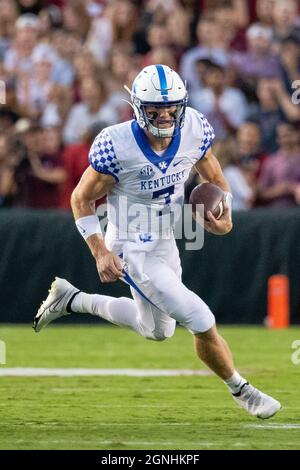 Kentucky Quarterback Will Levis Runs Into The Locker Room Before An ...