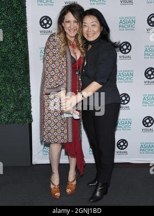 (L-R) Joely Fisher and Anna Chi at the 2021 Los Angeles Asian Pacific ...