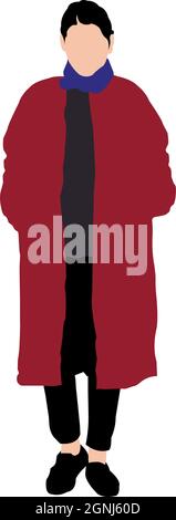 young woman with winter clothes vector illustration design Stock Vector