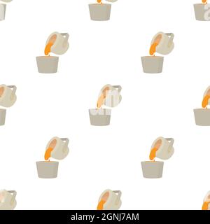 Liquid metal pattern seamless background texture repeat wallpaper geometric vector Stock Vector