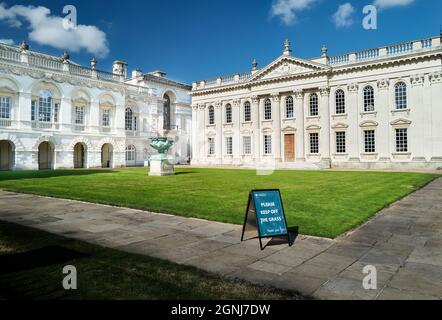 Courtyard of the Old Schools building and Senate House, university of Cambridge, England. Stock Photo