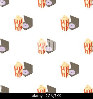 Big popcorn pattern seamless background texture repeat wallpaper geometric vector Stock Vector