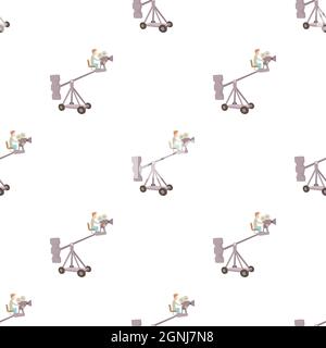 Difficult filming pattern seamless background texture repeat wallpaper geometric vector Stock Vector