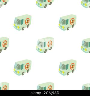Disinfection car pattern seamless background texture repeat wallpaper geometric vector Stock Vector