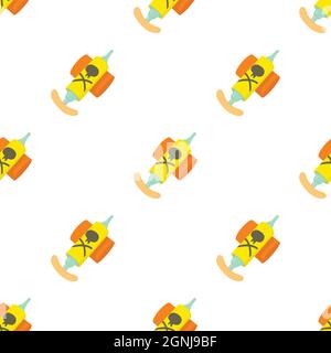Hand insecticide spray pattern seamless background texture repeat wallpaper geometric vector Stock Vector