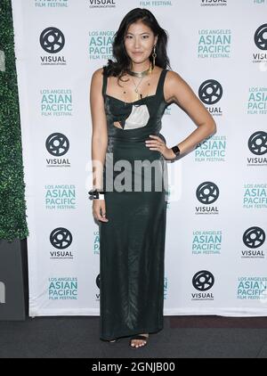 Akemi Look arrives at the 2021 Los Angeles Asian Pacific Film Festival