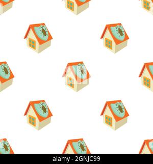 Disinfection house pattern seamless background texture repeat wallpaper geometric vector Stock Vector