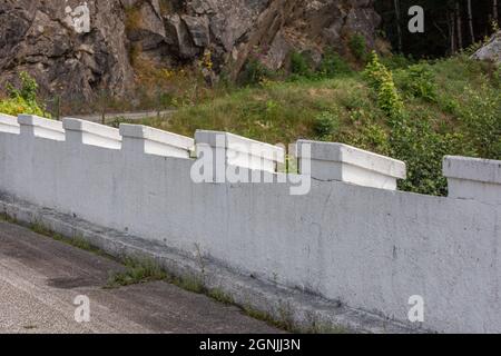 Kristiansand, Norway - August 01 2021: Gjengesti bridge also known as Knuden near E39 between Mandal and Kristiansand Stock Photo