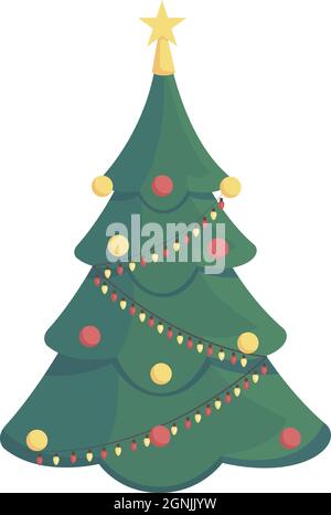 semi flat color vector object Stock Vector