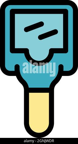 Thermovision thermal imager icon. Outline thermovision thermal imager vector icon color flat isolated Stock Vector