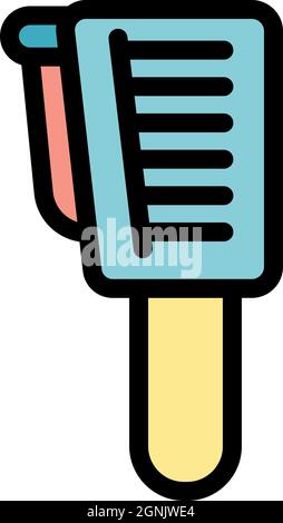 Infrared thermal imager icon. Outline infrared thermal imager vector icon color flat isolated Stock Vector