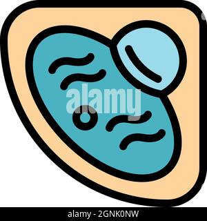 Jacuzzi icon. Outline jacuzzi vector icon color flat isolated Stock Vector