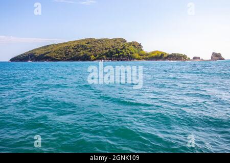 St. Nicholas Island near Budva, Montenegro Stock Photo