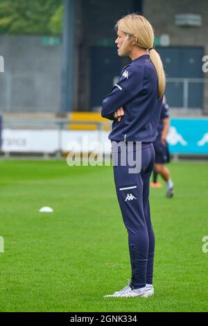 Dartford, UK. 26th Sep, 2021. London City Lionesses manager Melissa Phillips during the FA Women's Championship game between London City Lionesses and Coventry United at Princes Park in Dartford Credit: SPP Sport Press Photo. /Alamy Live News Stock Photo