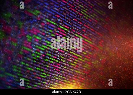 Website development. Server logs analysis. Closeup developing programming and coding technologies. Developer working on web sites codes in office. Stock Photo