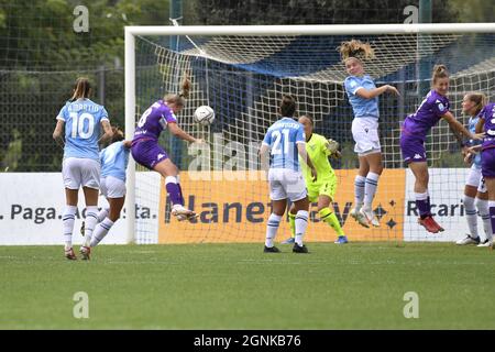 Rome, Italy. 26th Sep, 2021. during the Serie A match between SS Lazio and ACF Fiorentina Femminile at the stadio Mirko Fersini on September 26, 2021 in Formello, Rome, Italy. Credit: Independent Photo Agency/Alamy Live News Stock Photo