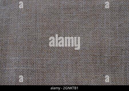 Closeup of brown burlap texture can use as background Stock Photo