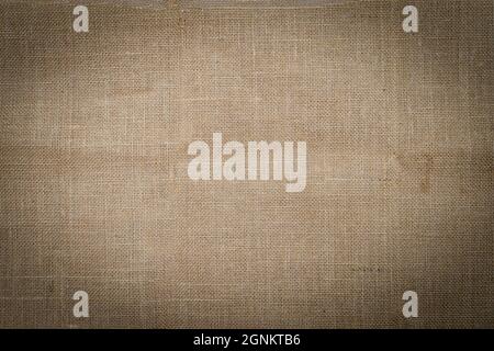 Closeup of brown burlap texture can use as background Stock Photo