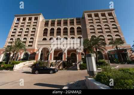 Monaco, Monaco - July 08 2008: Entrance of Monte-Carlo Bay Hoten and Resort Stock Photo