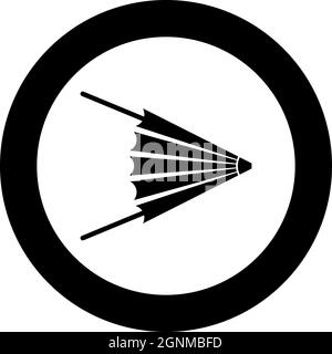 Air blower fire bellow forge icon in circle round black color vector illustration solid outline style simple image Stock Vector