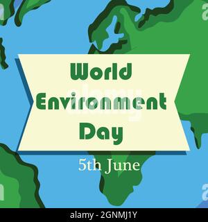 World Environment Day Background Stock Vector