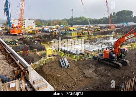 The construction site of the Co-op Live arena, next to the Etihad Stadium, Manchester, England, UK Stock Photo